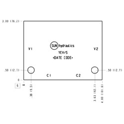 YEV-S 2 T11A korpusas, 1/2" BSP YEVS2T11A