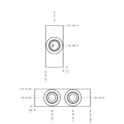 YEV-S 2 T11A korpusas, 1/2" BSP YEVS2T11A