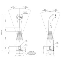 Valdymo svirtis su 1 mygtuku IMCL60191B