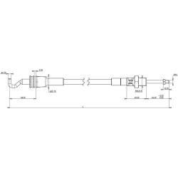 Vieno valdymo svirties kabelis 3,5 m IMCWH3500