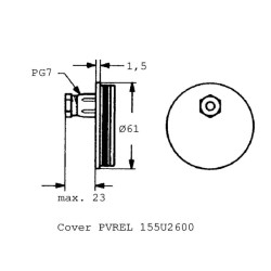 Valdymo svirtis PVREL - 155U2606 PVREL155U2606