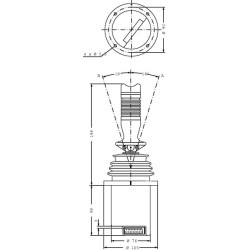 Valdymo svirtis PVRE 162F1300 (2 serija) PVRE162F1300