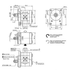 Krumpliaratinis siurblys AZPF-11-019LCB20MB Bosch Rexroth 0510625314