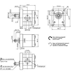 Krumpliaratinis siurblys AZPF-10-022RHO30MB Bosch Rexroth 0510725031