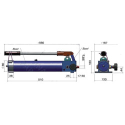 Rankinis siurblys HP 2P/Q su baku 2T HP2PQL