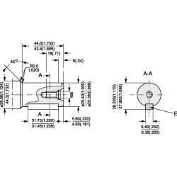 Ratų variklis, velenas Ø25, nuotėkis OMPW2001517171