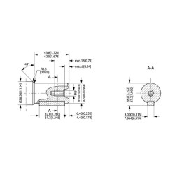 Orbitinis variklis, velenas Ø25 A2 OMRX31511186652