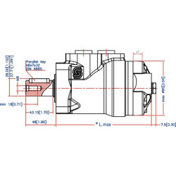 Orbitinio variklio galinis prievadas OMP501515211