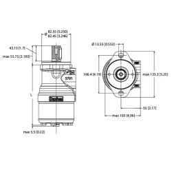 Orbitinis variklis, velenas Ø25 A2 OMRX20011186665