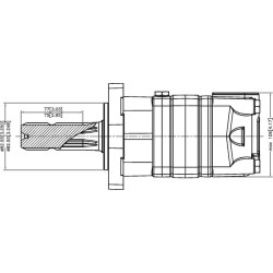 Orbitinis variklis, velenas 1 3/8"Z6 OMS125151F0562