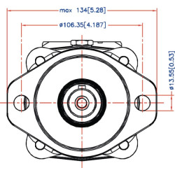 Orbitinis variklis, veleno Ø 1", stovas OMS315151F2306