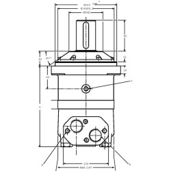 Orbitinis variklis, velenas Ø50, standartinis OMV315151B3100