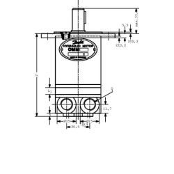 Orbitinis variklis, veleno Ø16 pusė OMM40151G0279