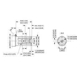 Orbitinis variklis, velenas 1" Z6 A2 OMPX8011186739