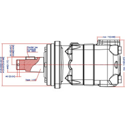 Orbitinio variklio kūginis velenas 1:10 OMT315151B3015