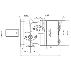 Orbitinis variklis 500cc Kramp SMH500A432YKR
