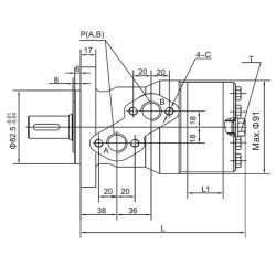 Orbitinis variklis 200cc Kramp SMP200A225YKR