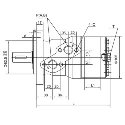Orbitinis variklis 125cc Kramp SMR125A225YKR
