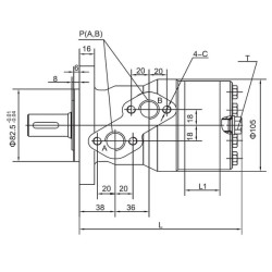 Orbitinis variklis 160cc Kramp SMR160A432YKR