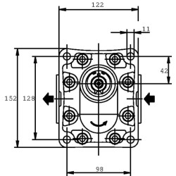 Variklis KM 30.34 RO-83E3-LED/EB KM3034R83E3