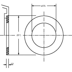 Centrinis žiedas DIN 125a MP Filtri L9D005