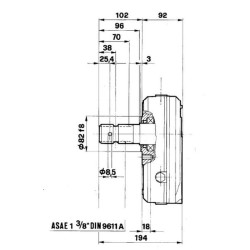 Pavarų dėžė GBF-30-S-2-3.8 (F/Gr3) GBF30S238