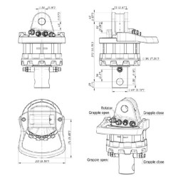 Rotatoriaus velenas 55kN 69mm Skylė 3 GR55M