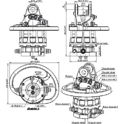 Rotatorius 100kN flanšas 6x17mm GRS10