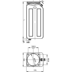 MPP bakas 1 l plastikinis MPPT001P
