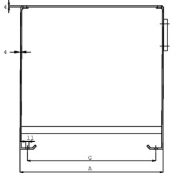 Neapdirbtas plieninis bakas 50 l PSTM050
