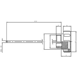 Matuoklis/užpildymo dangtelis 1/2" BSP TSD08