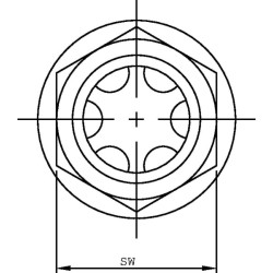 Lygio matuoklis 3/8" BSP LCP06N