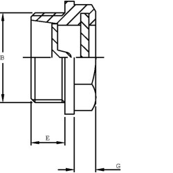 Alyvos lygio stiklinė M18x1.5 LCPM1815M