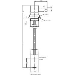 Lygio jungiklis 1Fl/1"BSP 150mm LENA1501FLBSP