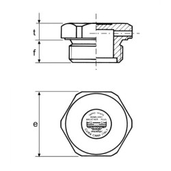 1/8" BSP kamščio alsuoklis OF104402