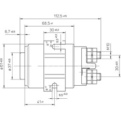 Nuolatinės srovės variklio relė - 12 V - 300 A MPPDCMR12VHD