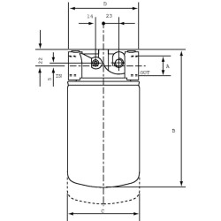 Grįžtamasis filtras MPS 050-R-G1-P25 MPS050RG1P25