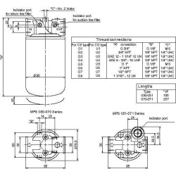 Grįžtamasis filtras 12-P25-S 3/4 MPS070RP25