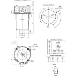 Grįžtamasis filtras 1-1/2" BSP A25 MPF4003G2A25H