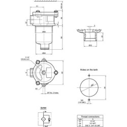 Grąžinimas MPF030/1-08-M60-T 1/2" MPF0301M60
