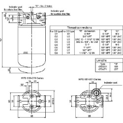 Siurbimo filtras MPS050SP10