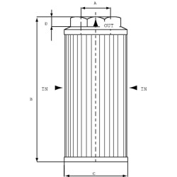 Siurbimo vamzdis 100/5-24-S-M90 1.1/2 STR1005M90