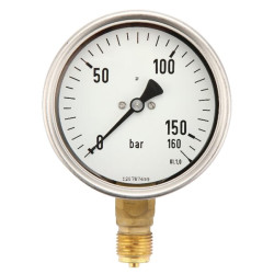 Slėgio matuoklis Ø100 0-160 bar? MA100160L08SSGF