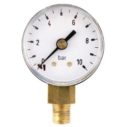 Manometras Ø40 0–10 bar 1/8 colio apačia MA4010L02ST