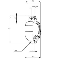 Akumuliatorius 0,1 l 210 barų L10160