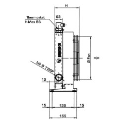 Alyvos aušintuvo apvedimo jungtis 12 V 48–60 ˚C OK2020KBV12301