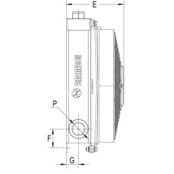 Alyvos aušintuvas (24 V) 48–60 °C MV-3 ​​OK2MV324301