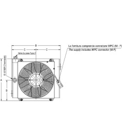 Alyvos aušintuvas (24 V) 48–60 °C MV-3 ​​OK2MV324301