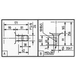 Pavarų dėžė LF-151A 1:2.54 151002