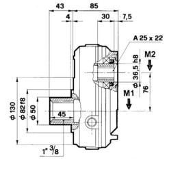 Pavarų dėžė GBF-20-S-3-3,5 GBF20S335